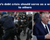 Expose News: France's debt crisis stirs unrest, sparking warnings to the world. Protests and politics collide in dramatic scenes on the streets!