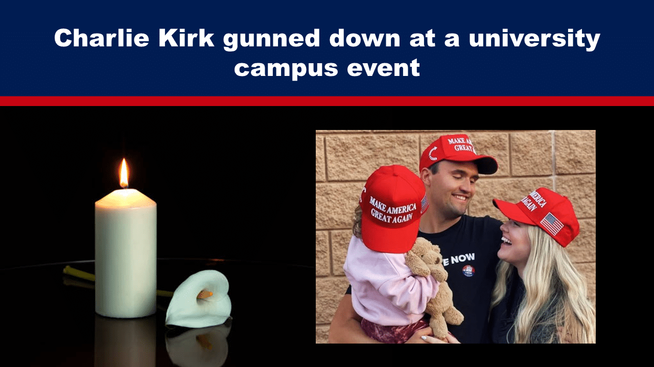 Charlie Kirk Gunned down at a university campus event - The Expose Charlie Kirk Gunned down at a university campus event