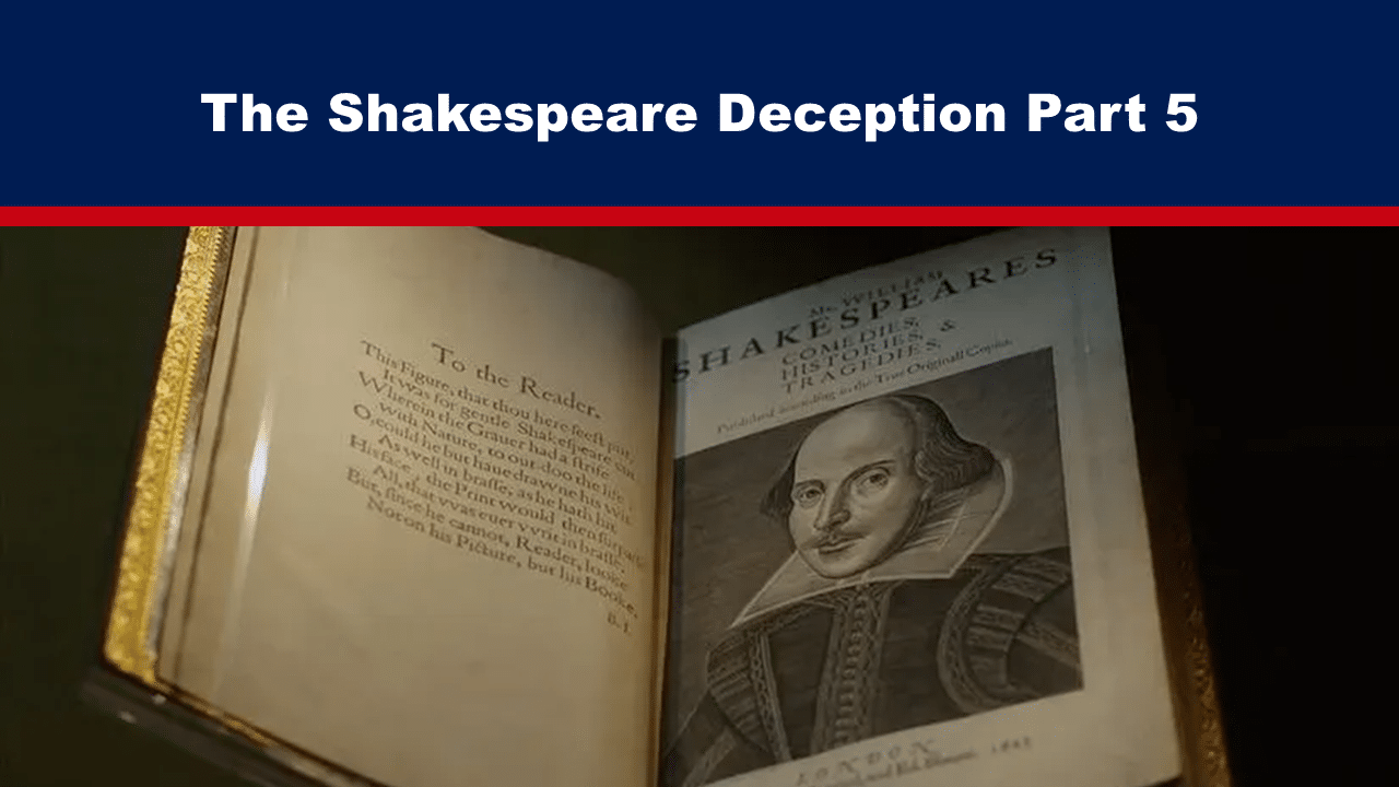 Expose News Shocking twist in "The Shakespeare Deception Part 5"! A mysterious open book reveals secrets of the Bard's true identity. What's the real story? - The Expose Expose News Shocking twist in "The Shakespeare Deception Part 5"! A mysterious open book reveals secrets of the Bard's true identity. What's the real story?
