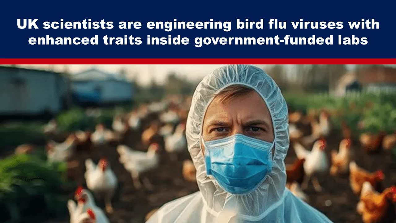 Expose News UK scientist in protective gear amidst a chicken farm, tackling bird flu research. Are these government labs hatching the next big breakthrough? - The Expose Expose News UK scientist in protective gear amidst a chicken farm, tackling bird flu research. Are these government labs hatching the next big breakthrough?