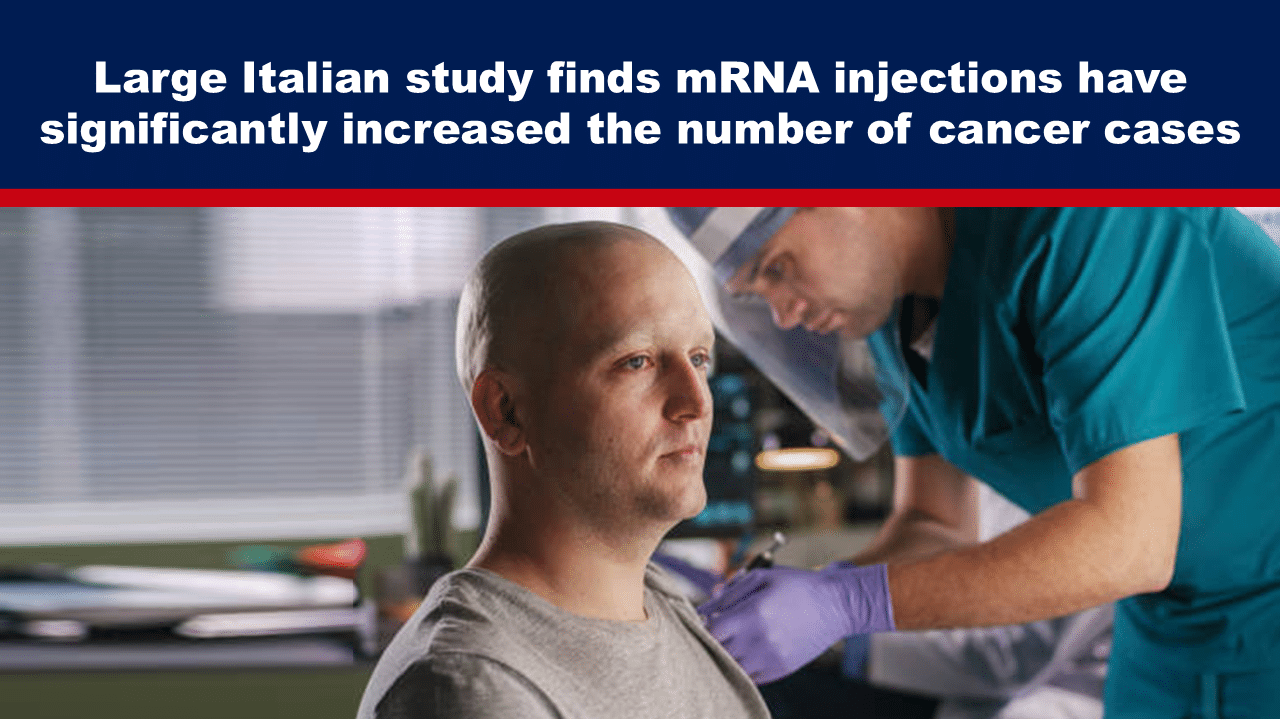 Expose News: Patient receiving an injection while a study claims mRNA shots upped cancer cases. Shocking Italian findings unfold! - The Expose Expose News: Patient receiving an injection while a study claims mRNA shots upped cancer cases. Shocking Italian findings unfold!
