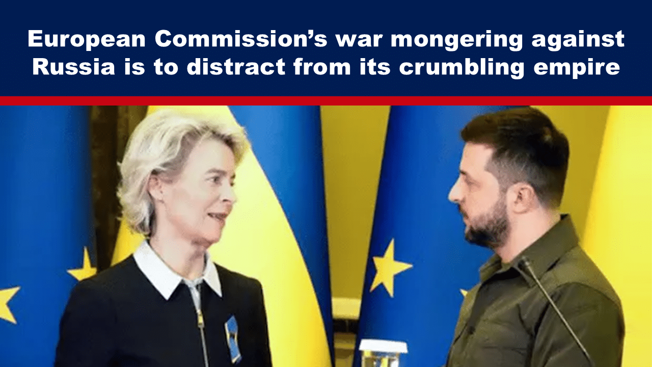 Ursula von der Leyen and Volodymyr Zelensky - The Expose Expose News: EU leaders face off, sparking chatter of European Commission’s war mongering against Russia to mask a crumbling empire.